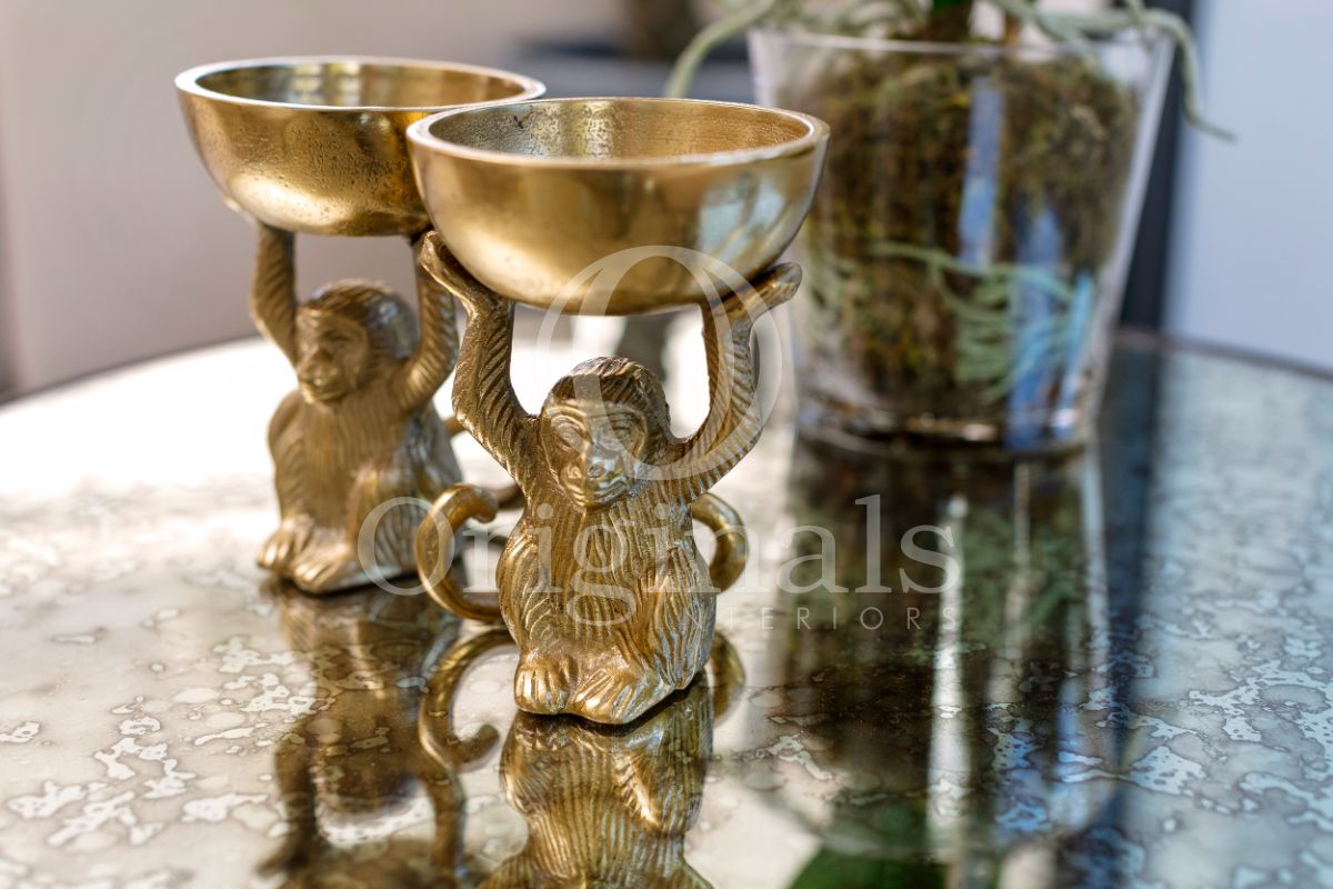 Small golden monkey accessories - Originals Interiors